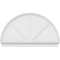 Ekena Millwork Half Round 3 Spoke Architectural Grade PVC Combination Pediment, 68"W x 40-3/4"H x 2-3/4"P PEDPC068X410HRO03 - alternate 6